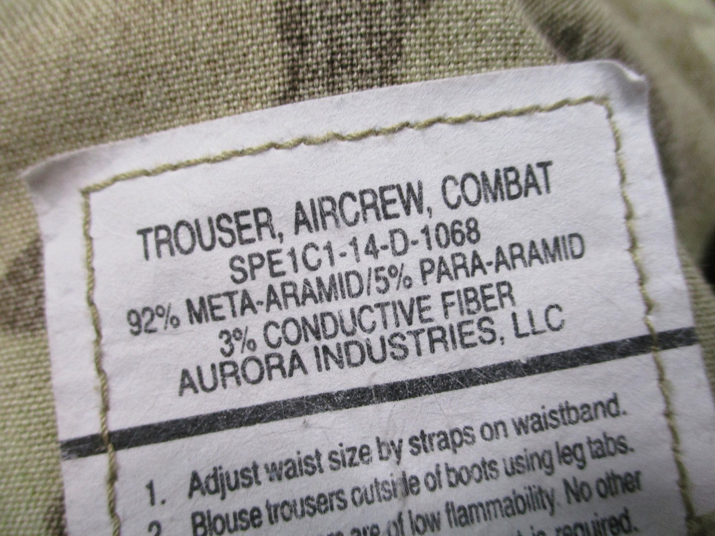 US Military Aircrew Combat Trousers MultiCam Flame Resistant Medium Long Pants