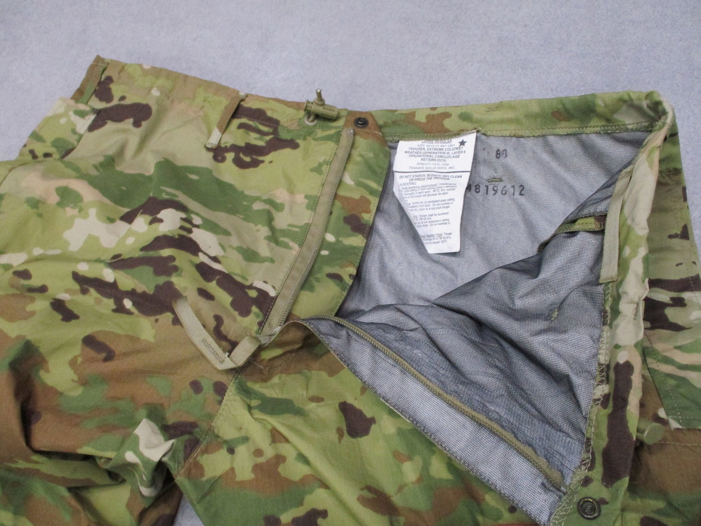 US Military OCP Gen III Layer 6 GORE-TEX Trousers Large Regular Waterproof Pants