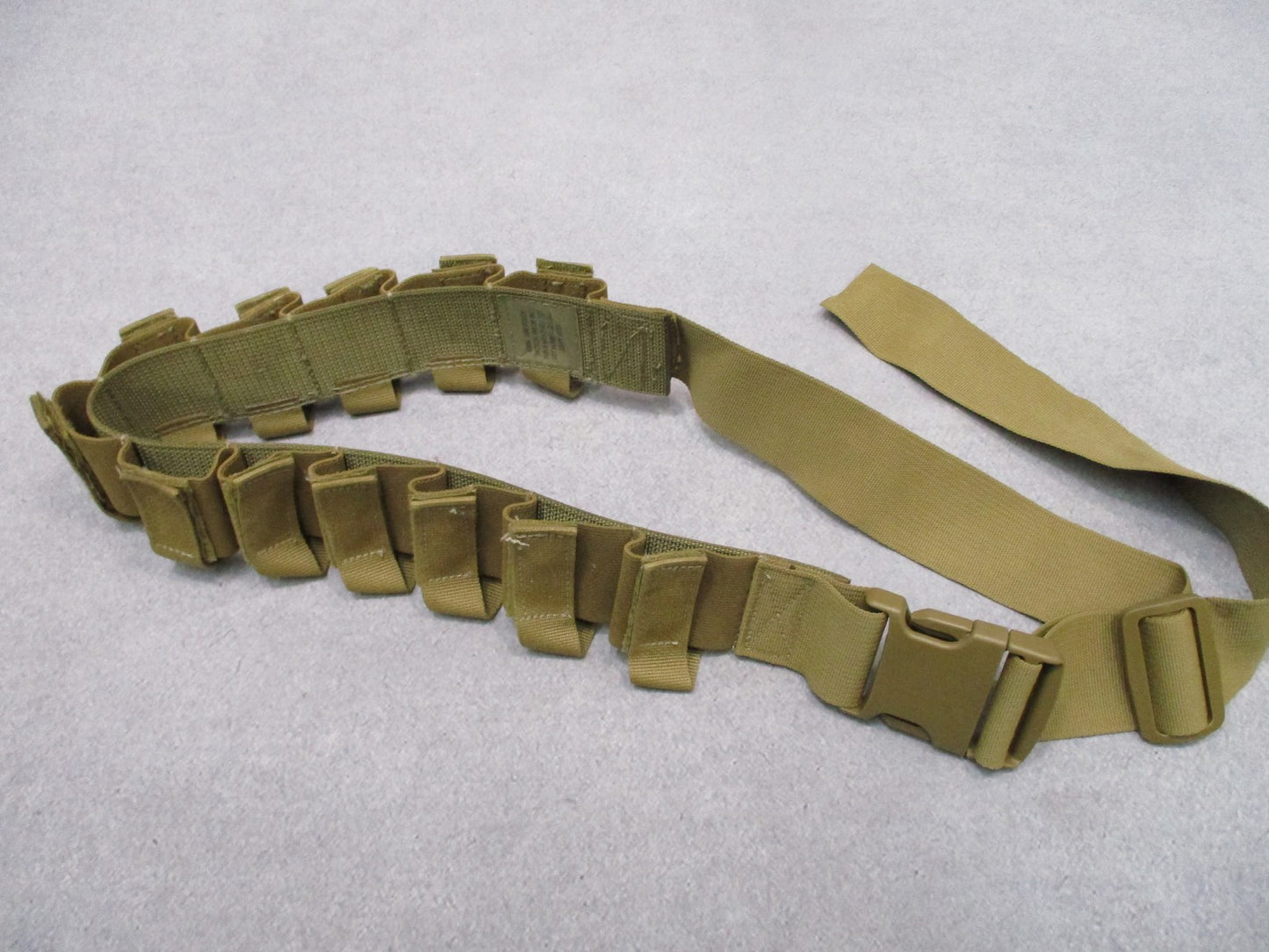 TACTICAL TAILOR 40mm BELT 12 ROUND 203 BANDOLEER COYOTE BROWN USMC ISSUE GMR 320