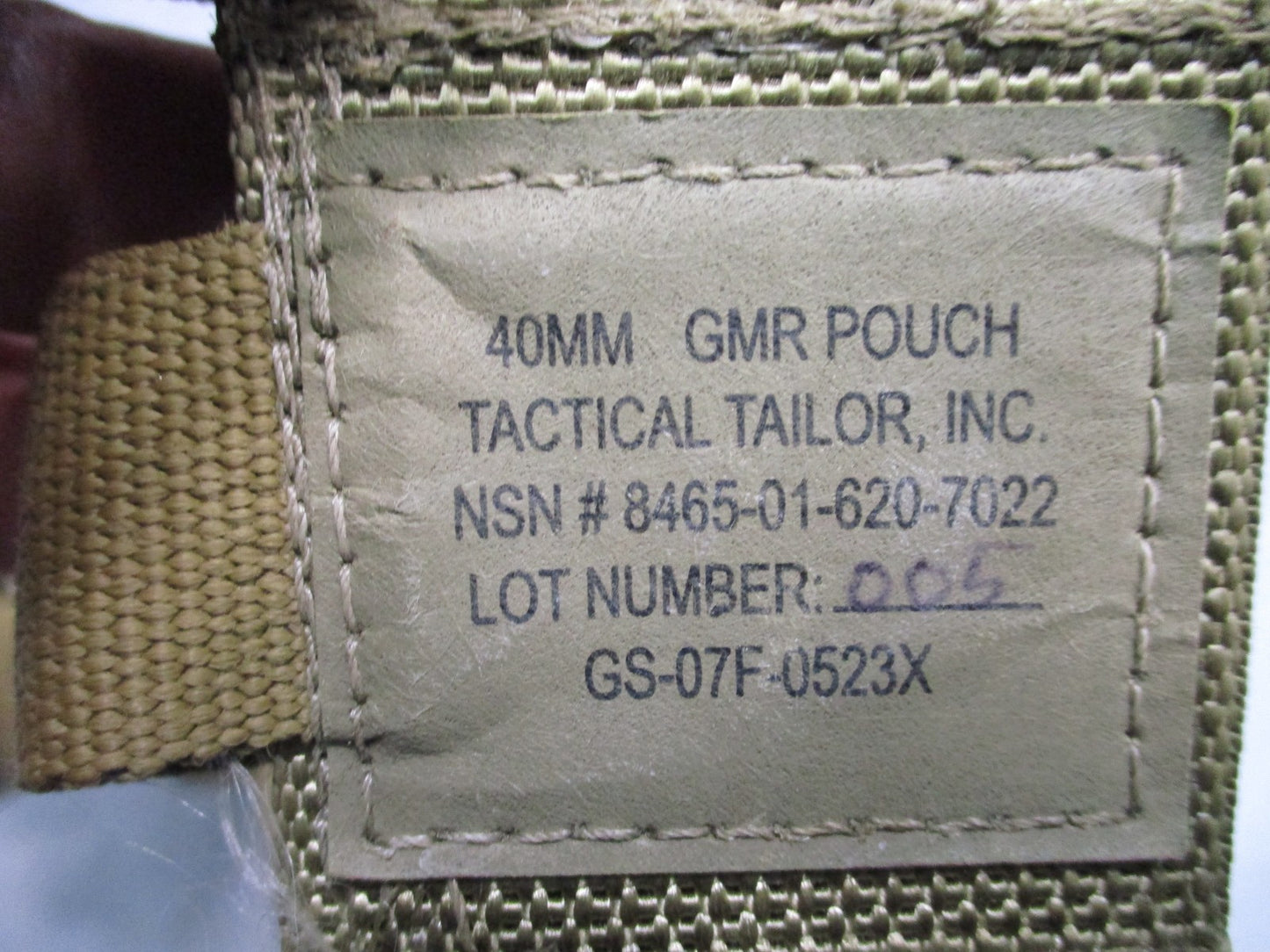 TACTICAL TAILOR 40mm BELT 12 ROUND 203 BANDOLEER COYOTE BROWN USMC ISSUE GMR 320