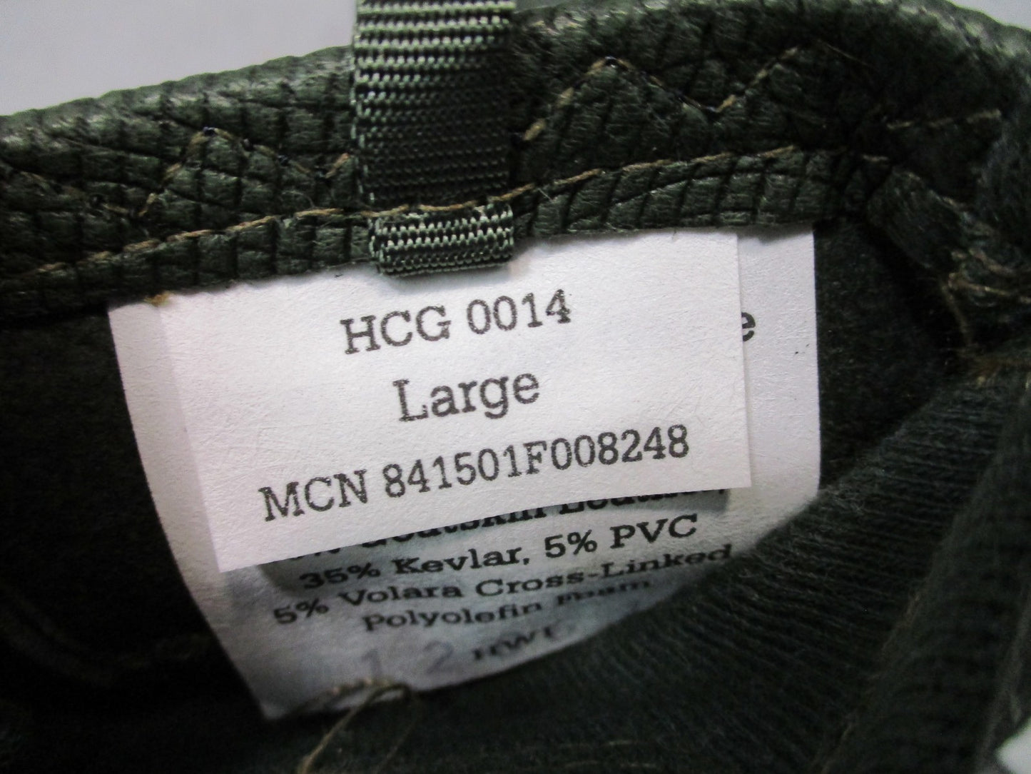 HWI Army Combat Gloves HCG-0014 Large Goatskin Leather Military Tactical