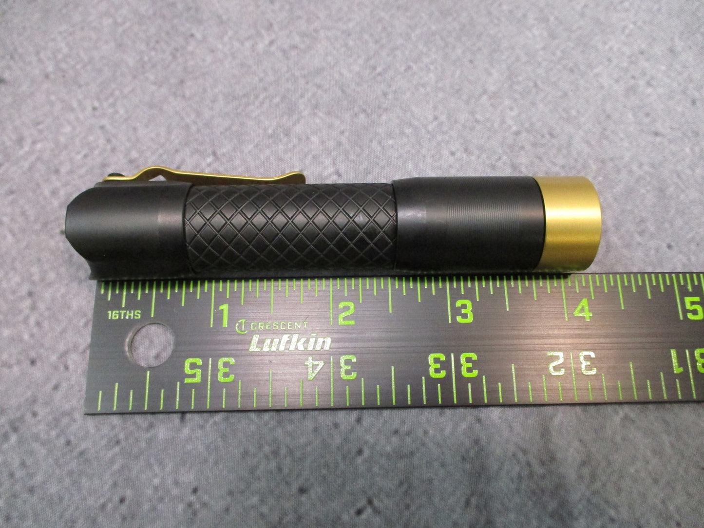 MecArmy PS14 Titanium EDC Flashlight Black Gold 1200 Lumens Rechargeable EDC