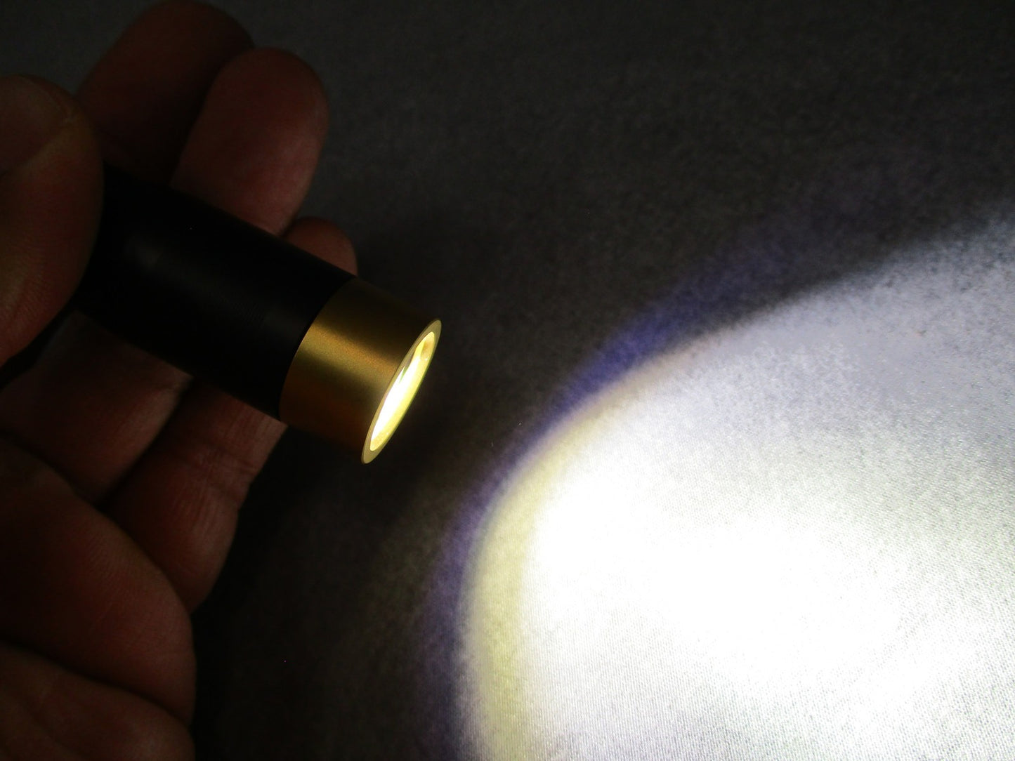 MecArmy PS14 Titanium EDC Flashlight Black Gold 1200 Lumens Rechargeable EDC