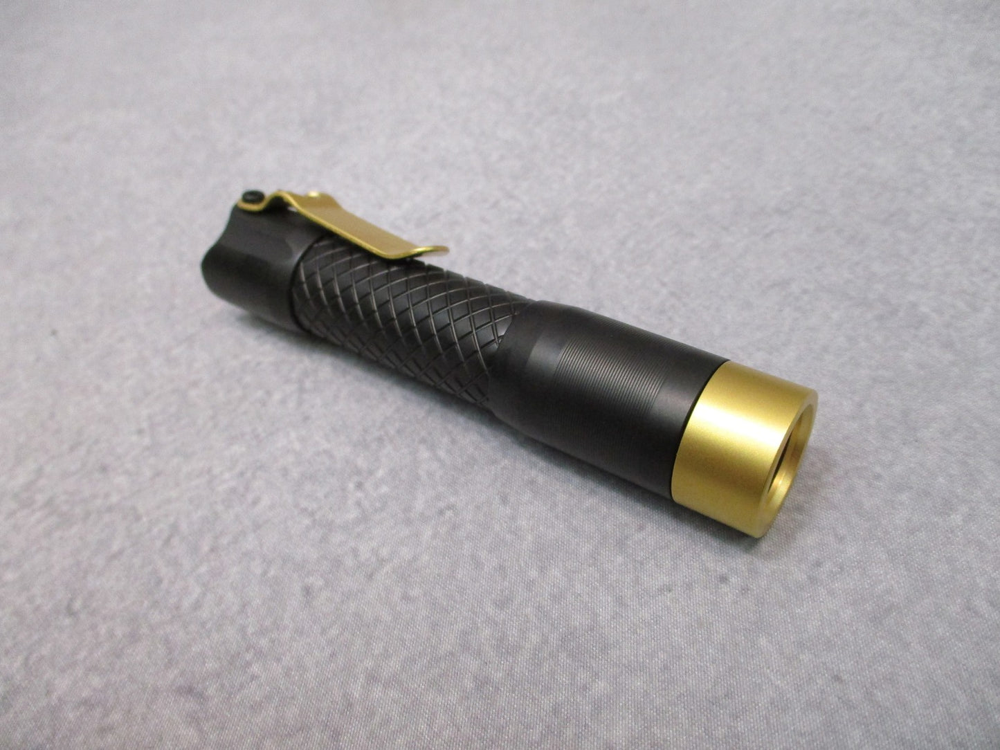 MecArmy PS14 Titanium EDC Flashlight Black Gold 1200 Lumens Rechargeable EDC