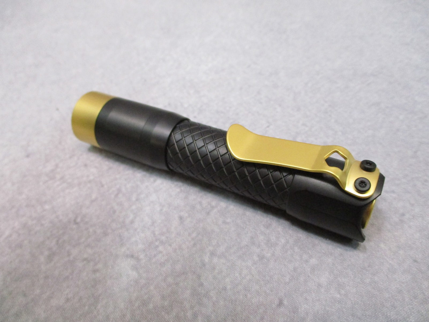 MecArmy PS14 Titanium EDC Flashlight Black Gold 1200 Lumens Rechargeable EDC
