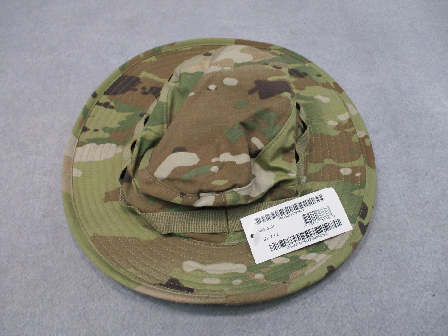 US Army Scorpion OCP Boonie Hat Hot Weather Size 7 1/2 NSN 8415-01-641-8267