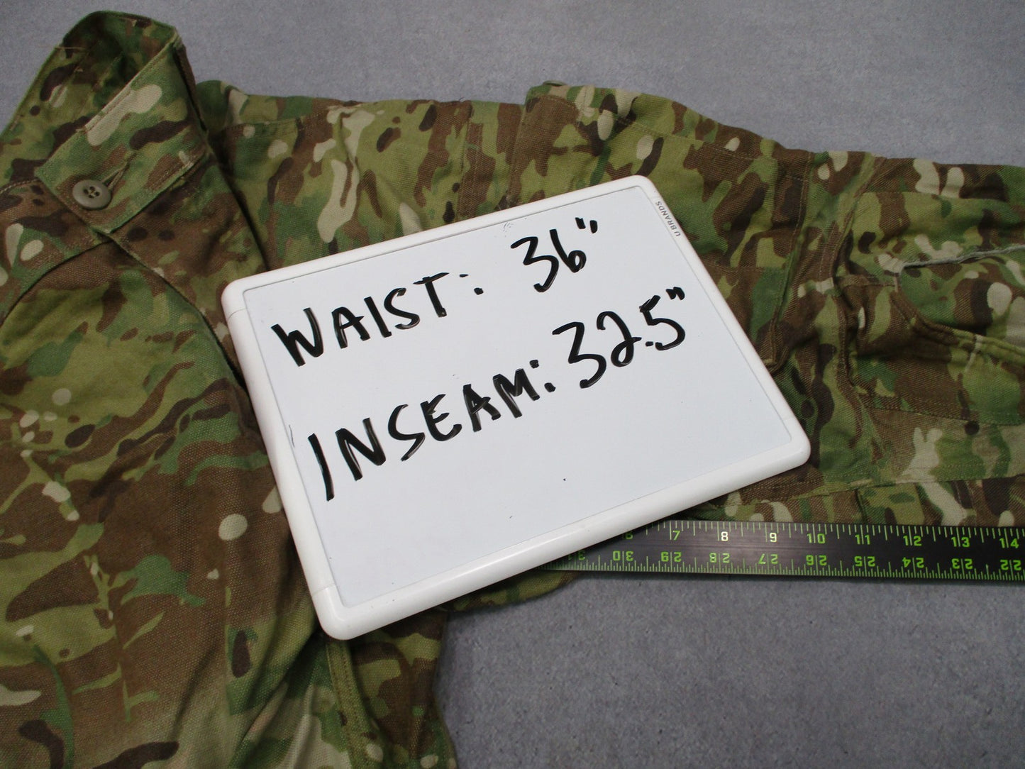 USED ARMY ADVANCED COMBAT PANTS W/ CRYE KNEE PAD SLOTS MEDIUM/LONG MULTICAM OCP