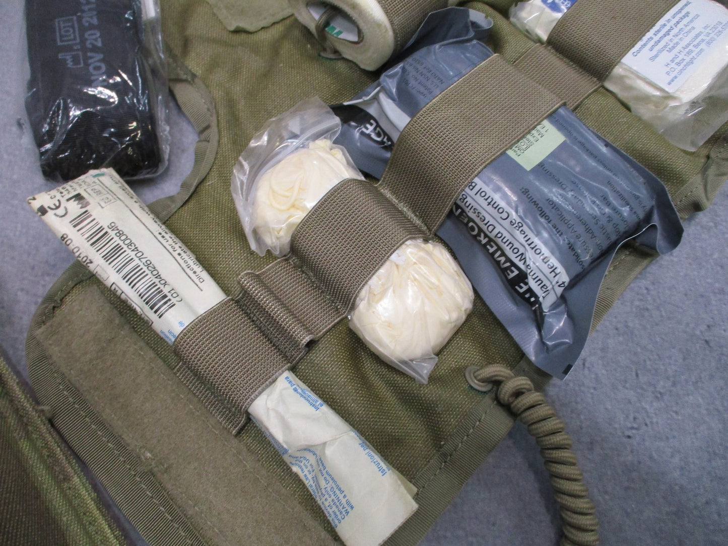 USGI Army OCP IFAK Tactical First Aid Kit MultiCam Pouch CAT Tourniquet Expired