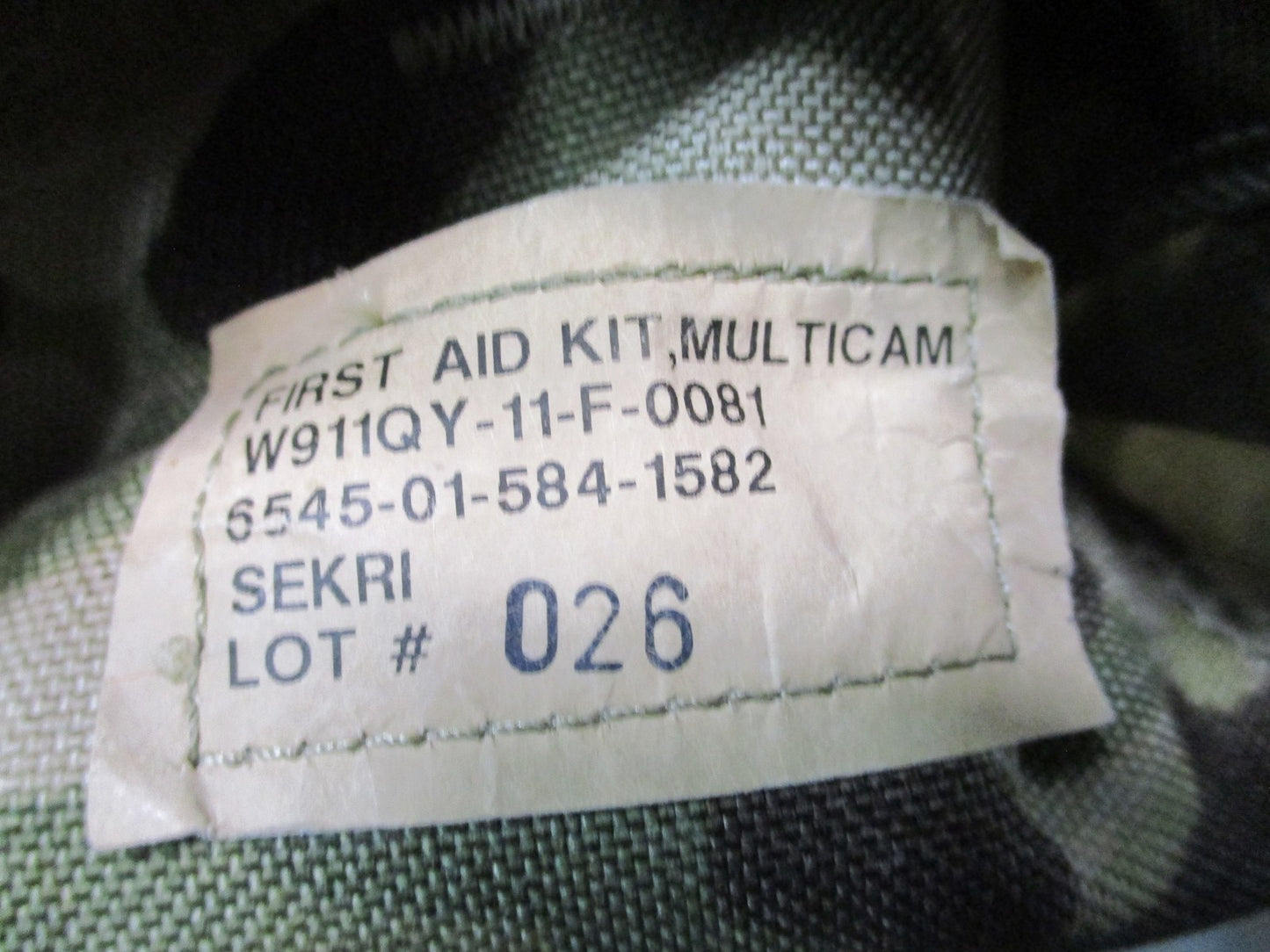 USGI Army OCP IFAK Tactical First Aid Kit MultiCam Pouch CAT Tourniquet Expired