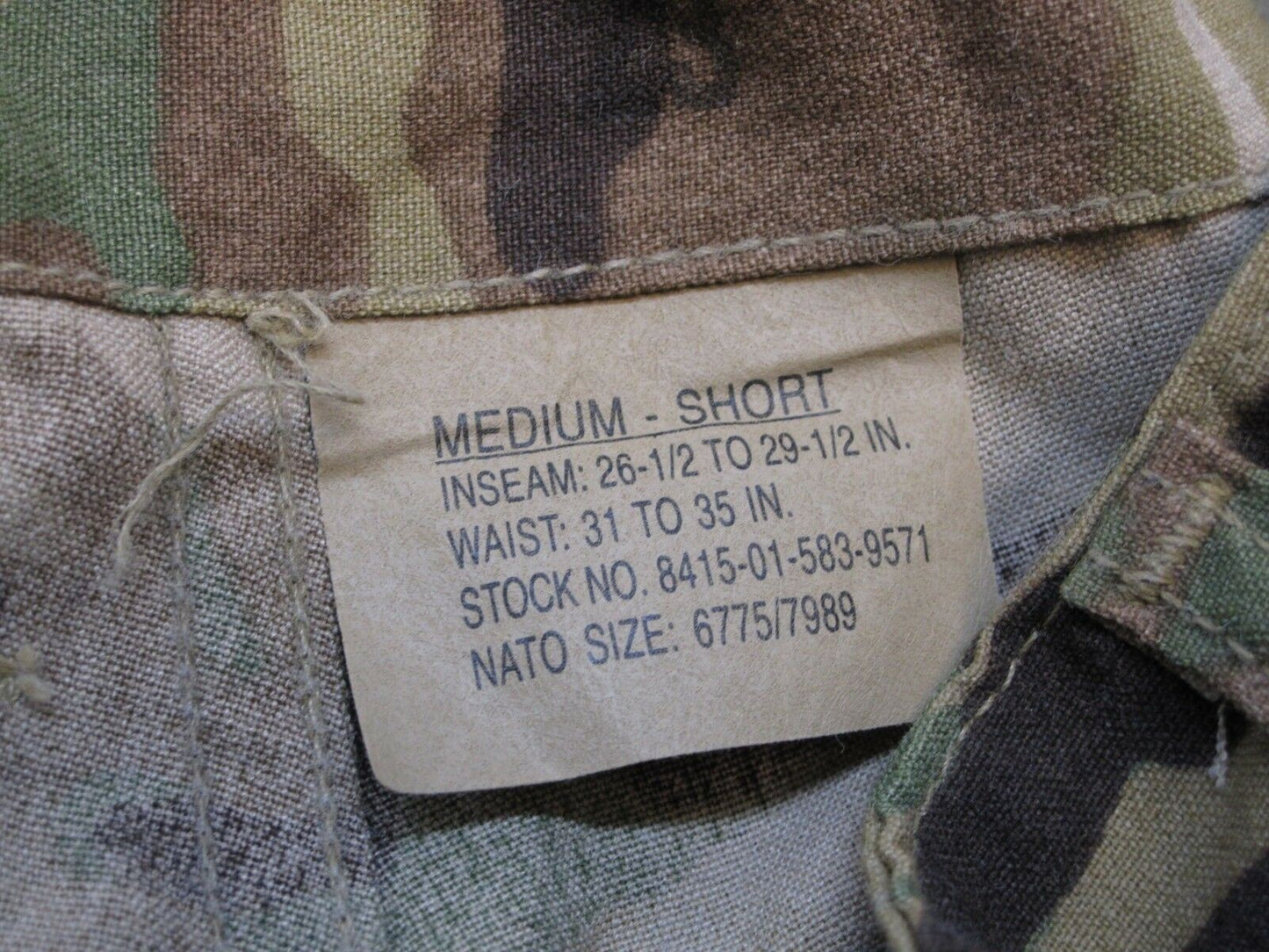 NEW ARMY OCP AIRCREW TROUSER A2CU AVIATION FUELER PANTS MULTICAM MEDIUM/SHORT
