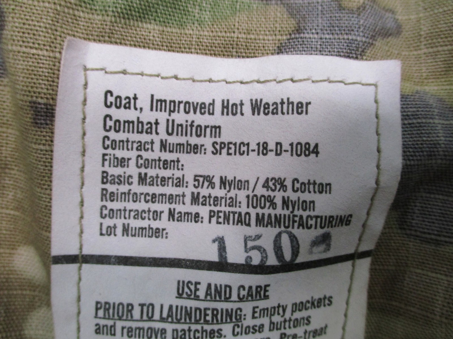 US Army Improved Hot Weather Combat Uniform Coat Medium Regular Scorpion OCP