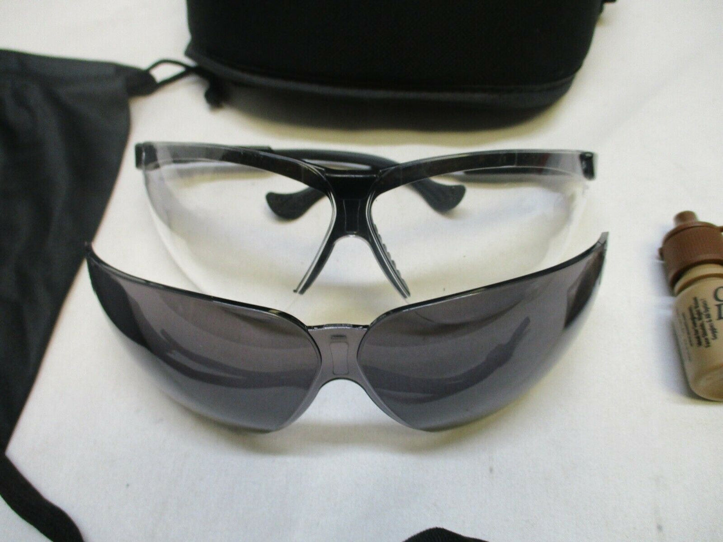 MILITARY SAFETY GLASSES UVEX XC GENESIS EYE PRO KIT CLEAR & DARK LENS Z87.1 APEL