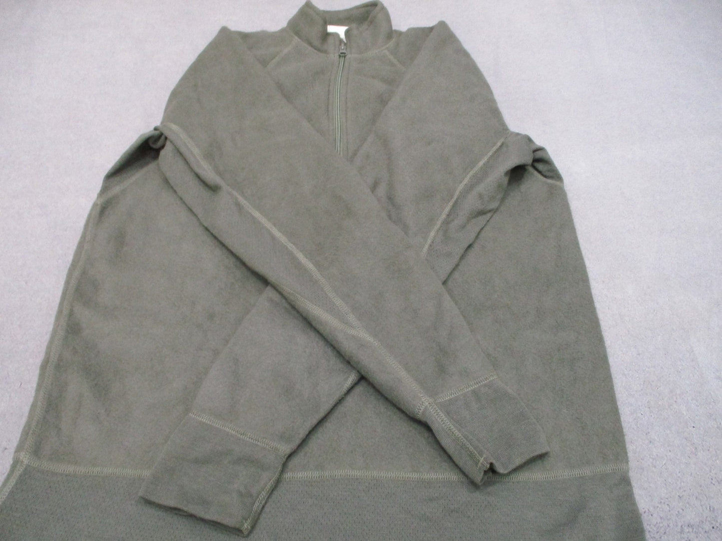 US Army Peckham Nomex FR Mid-Weight 1/4 Zip Shirt Foliage Green Large Long