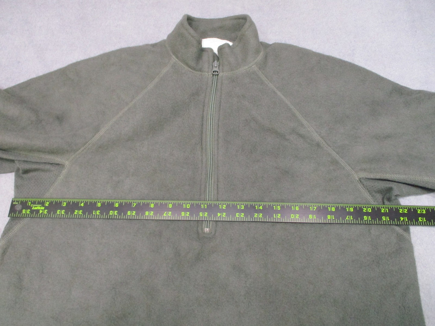 US Army Peckham Nomex FR Mid-Weight 1/4 Zip Shirt Foliage Green Large Long