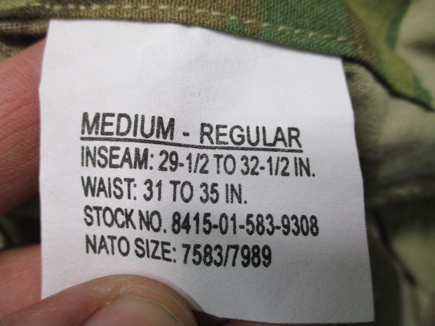 NEW ARMY OCP AIRCREW TROUSER A2CU AVIATION FUELER PANTS MULTICAM MEDIUM/REG