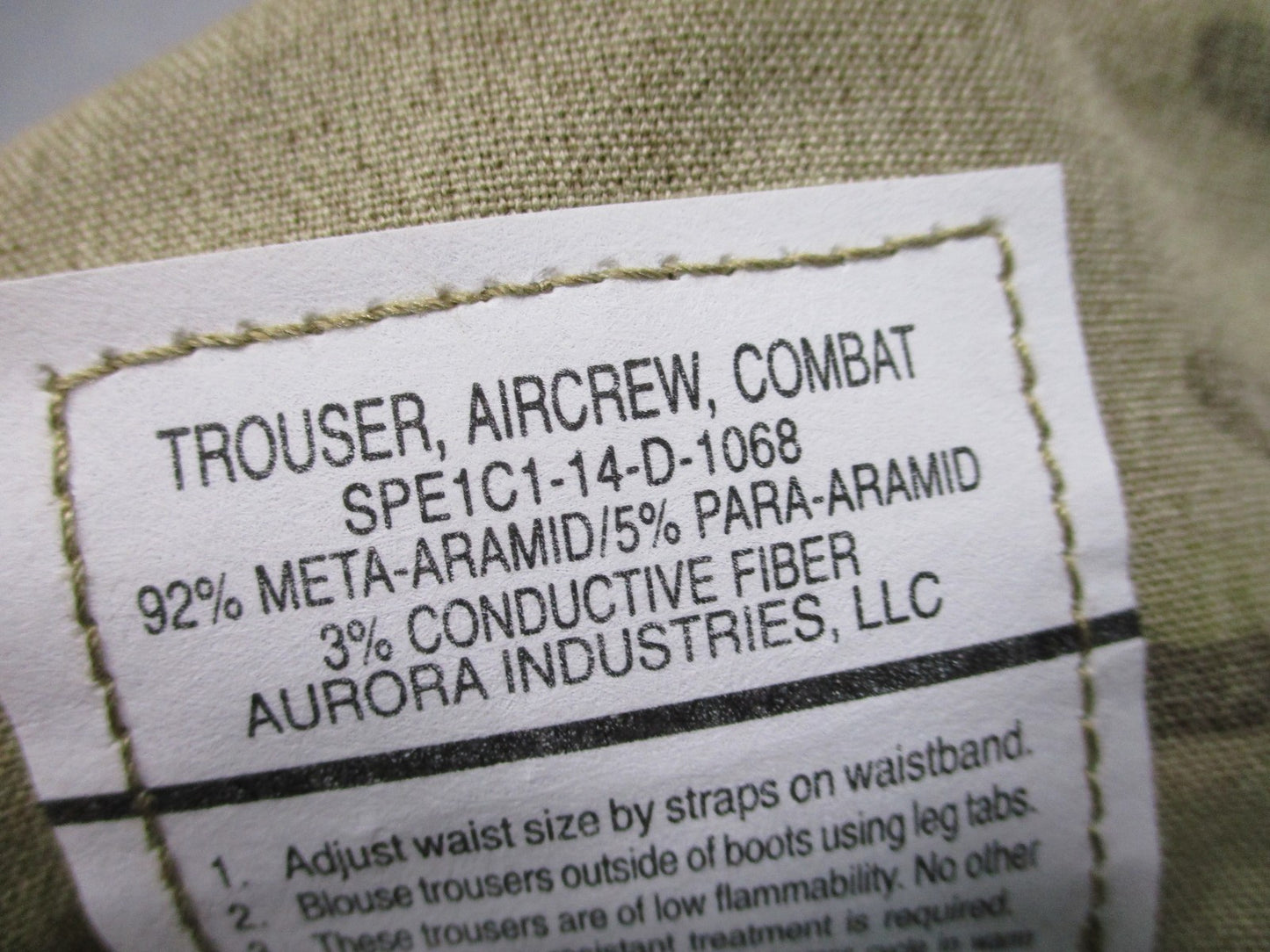 NEW ARMY OCP AIRCREW TROUSER A2CU AVIATION FUELER PANTS MULTICAM MEDIUM/REG