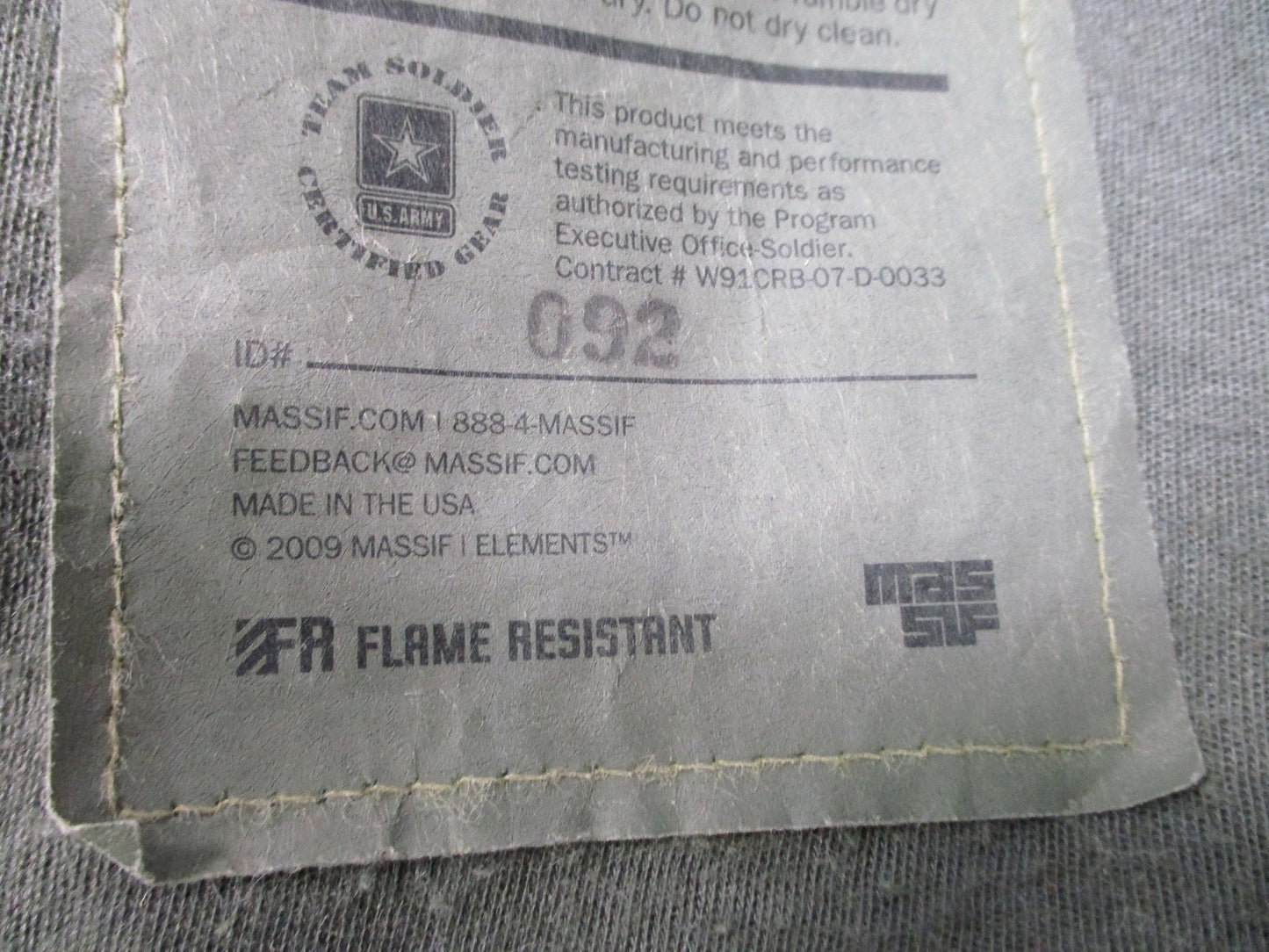 Massif FREE IWOL Jacket UCP Digital Camo Flame Resistant Military Surplus Size M