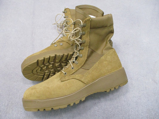 Rocky Hot Weather Army Combat Boots Coyote Brown Men's 13.5R Vibram Sole