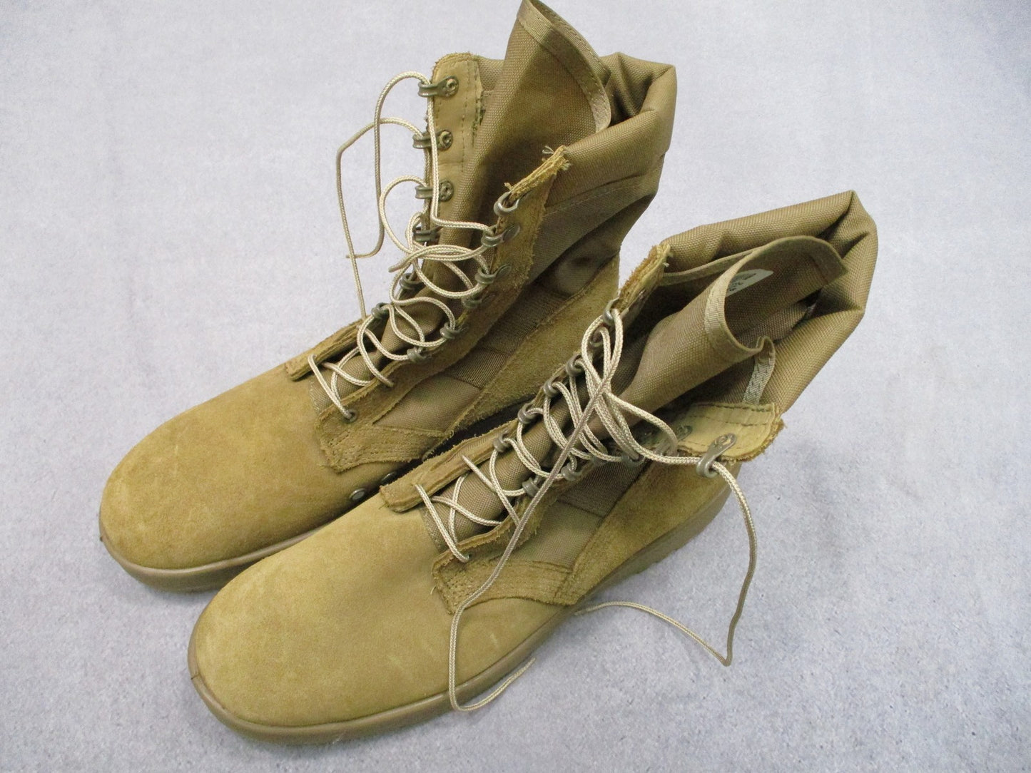 Rocky Hot Weather Army Combat Boots Coyote Brown Men's 13.5R Vibram Sole