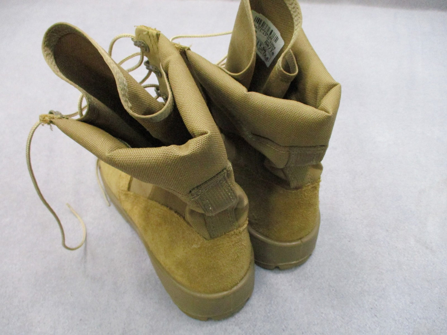 Rocky Hot Weather Army Combat Boots Coyote Brown Men's 13.5R Vibram Sole