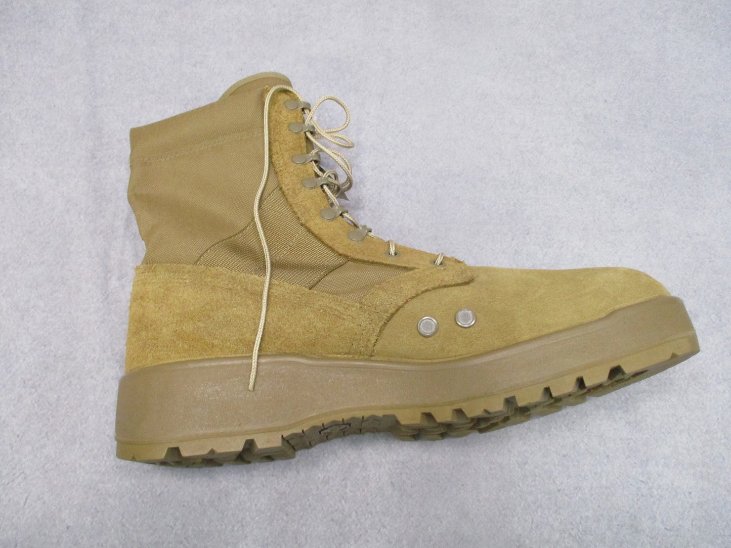 Rocky Hot Weather Army Combat Boots Coyote Brown Men's 13.5R Vibram Sole