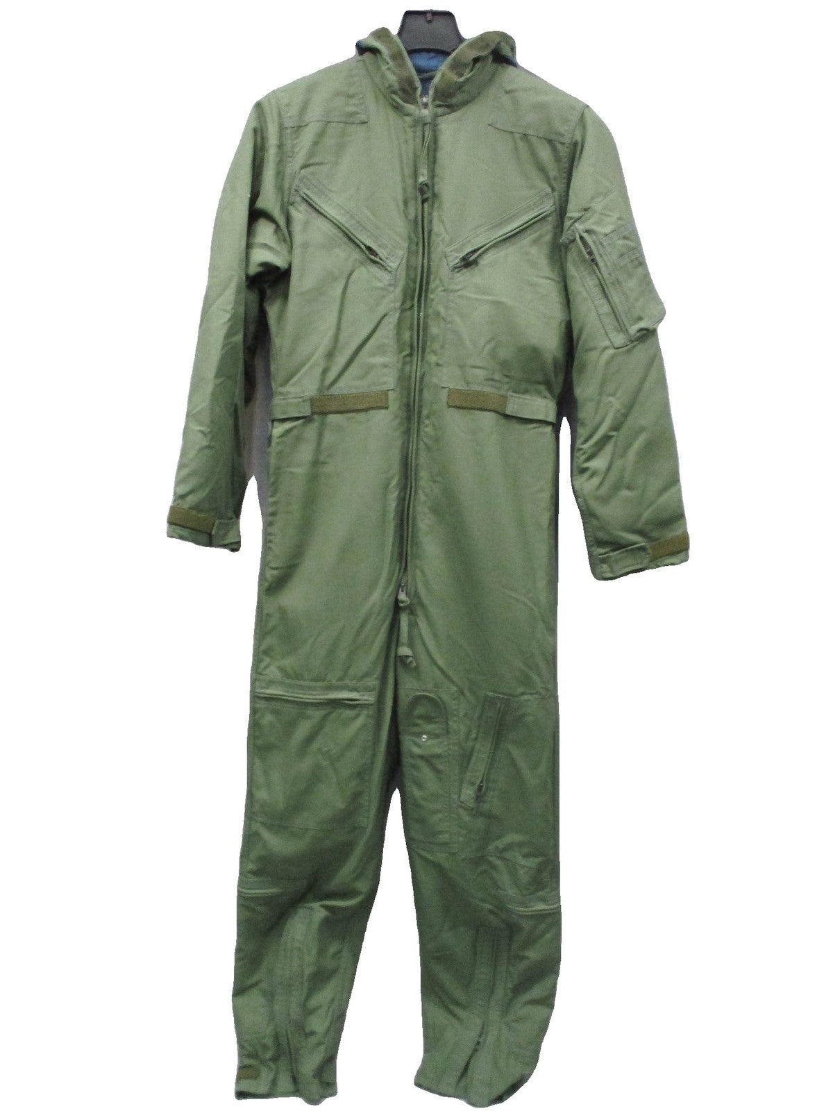 Vintage 1983 Mustang Aviation Coverall Flight Suit Olive Drab Size SL Military