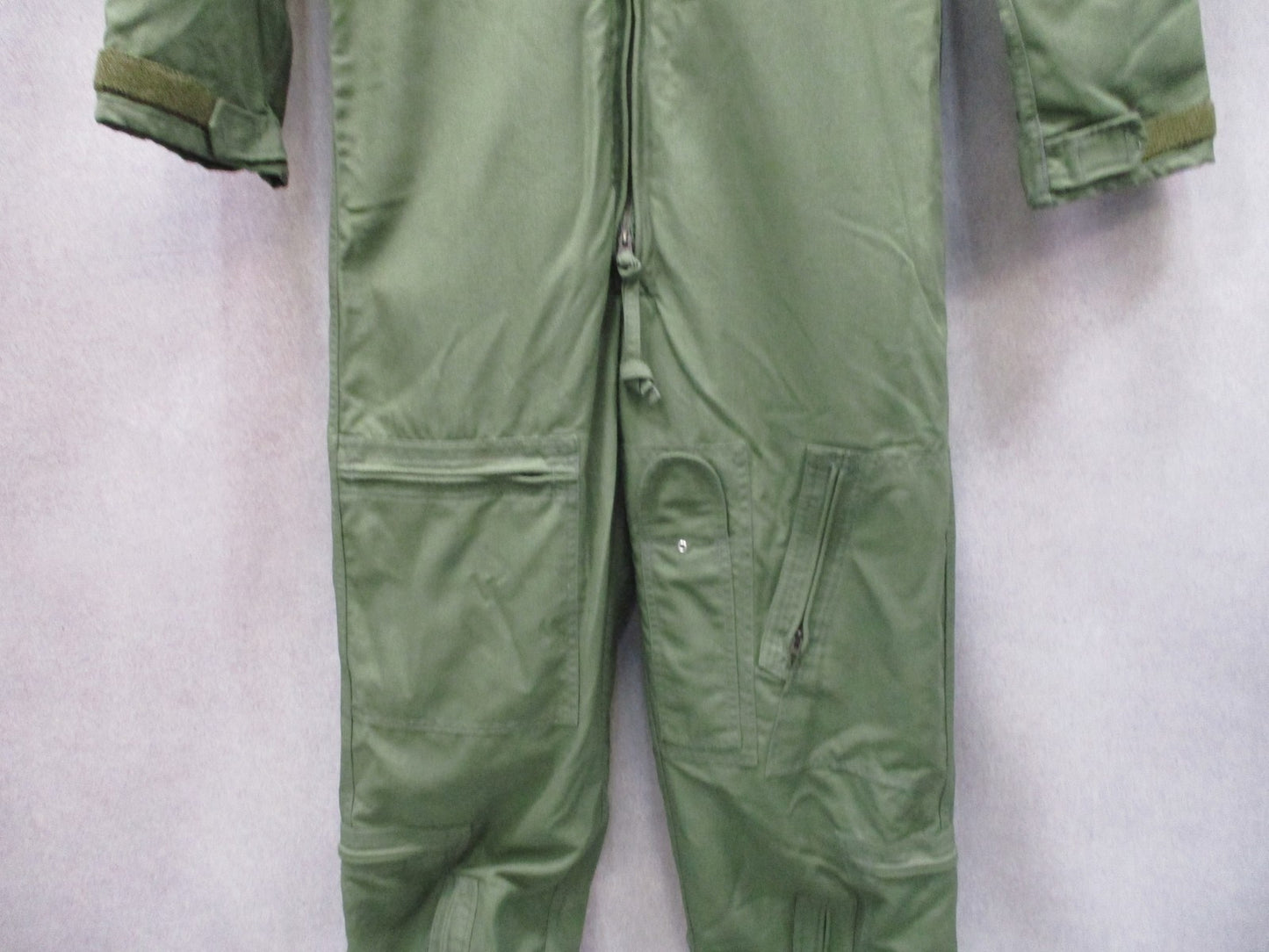 Vintage 1983 Mustang Aviation Coverall Flight Suit Olive Drab Size SL Military