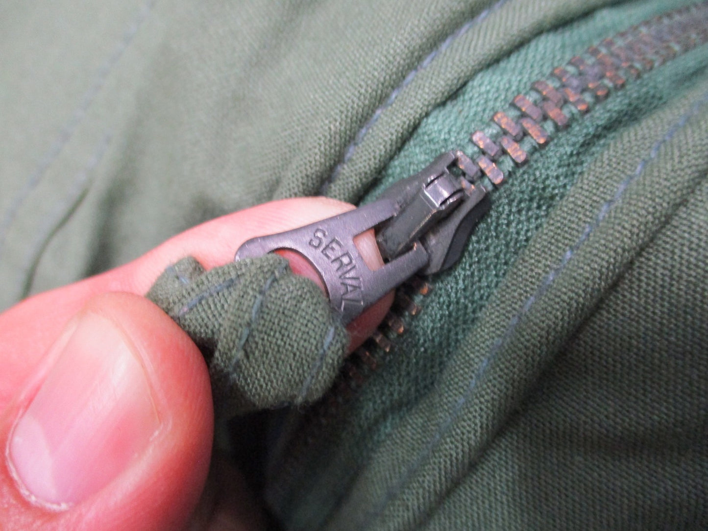 Vintage 1983 Mustang Aviation Coverall Flight Suit Olive Drab Size SL Military