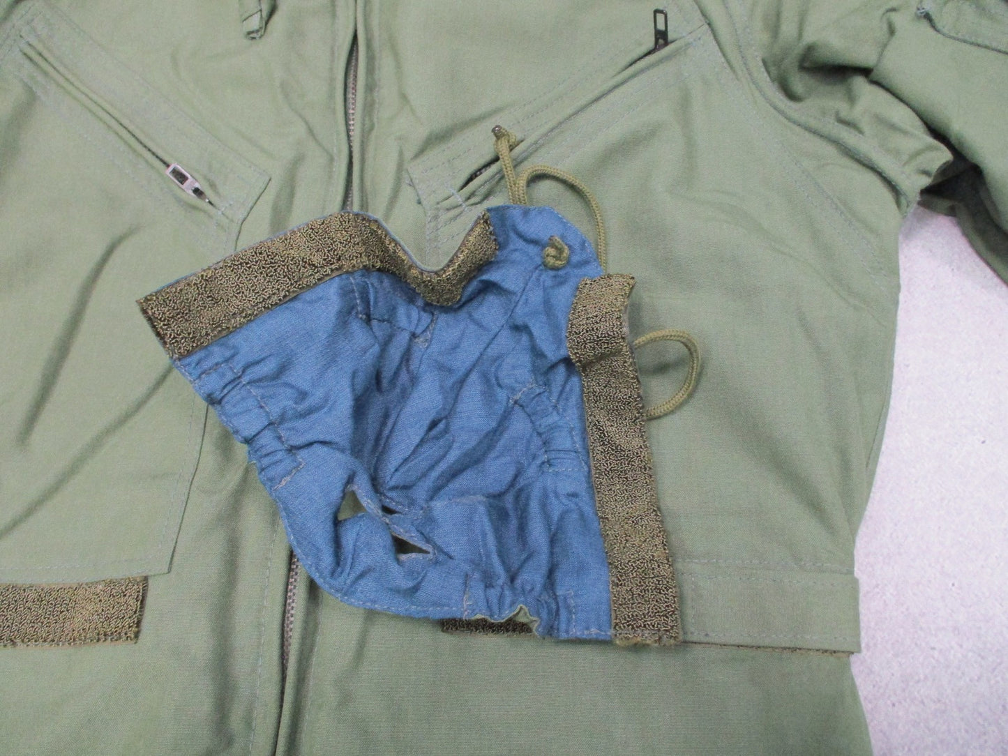 Vintage 1983 Mustang Aviation Coverall Flight Suit Olive Drab Size SL Military