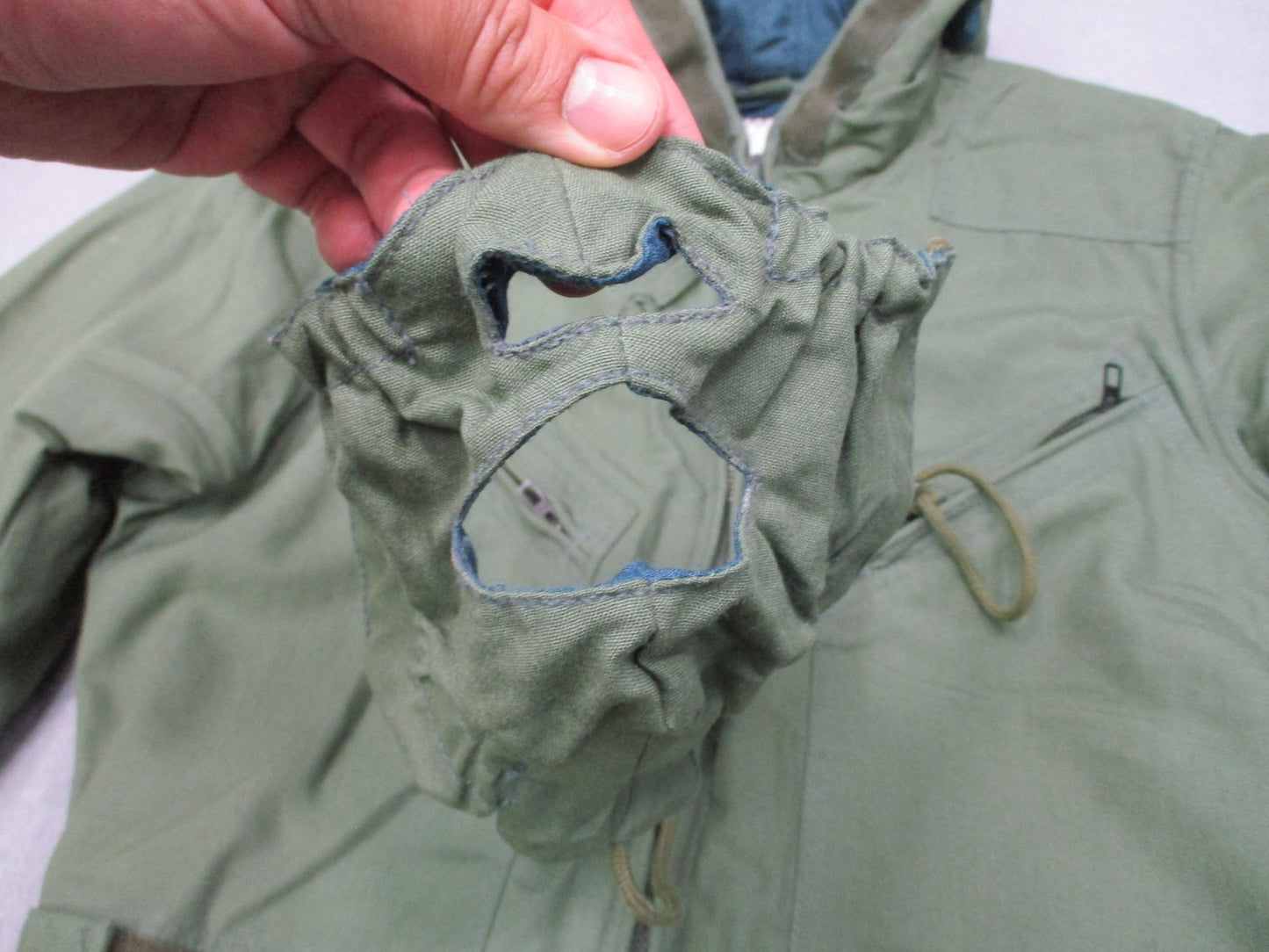 Vintage 1983 Mustang Aviation Coverall Flight Suit Olive Drab Size SL Military