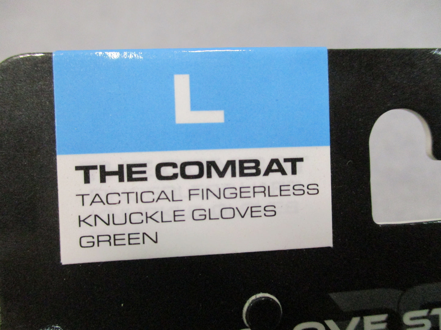 Glove Station The Combat Tactical Fingerless Knuckle Gloves Green Size Large New