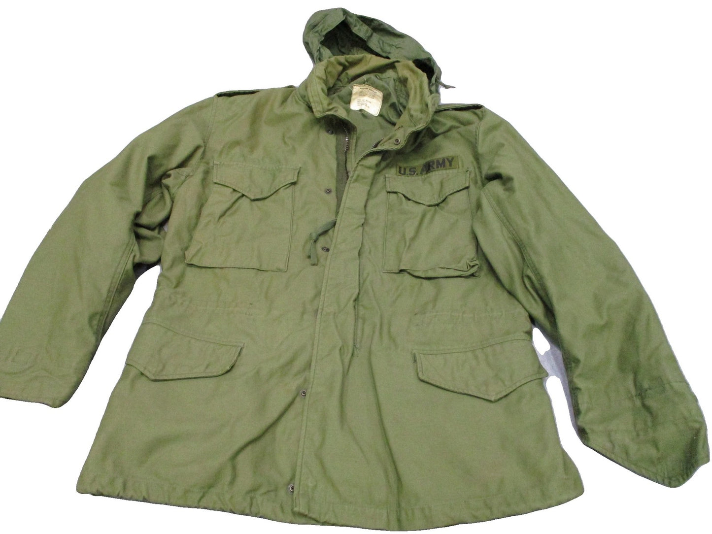 1972 US Army M65 Field Jacket Medium Regular OG-107 John Ownbey Vietnam Era