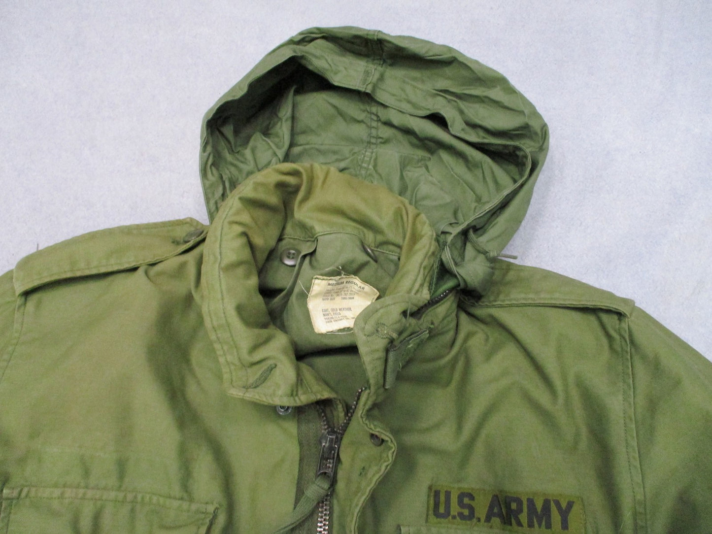 1972 US Army M65 Field Jacket Medium Regular OG-107 John Ownbey Vietnam Era