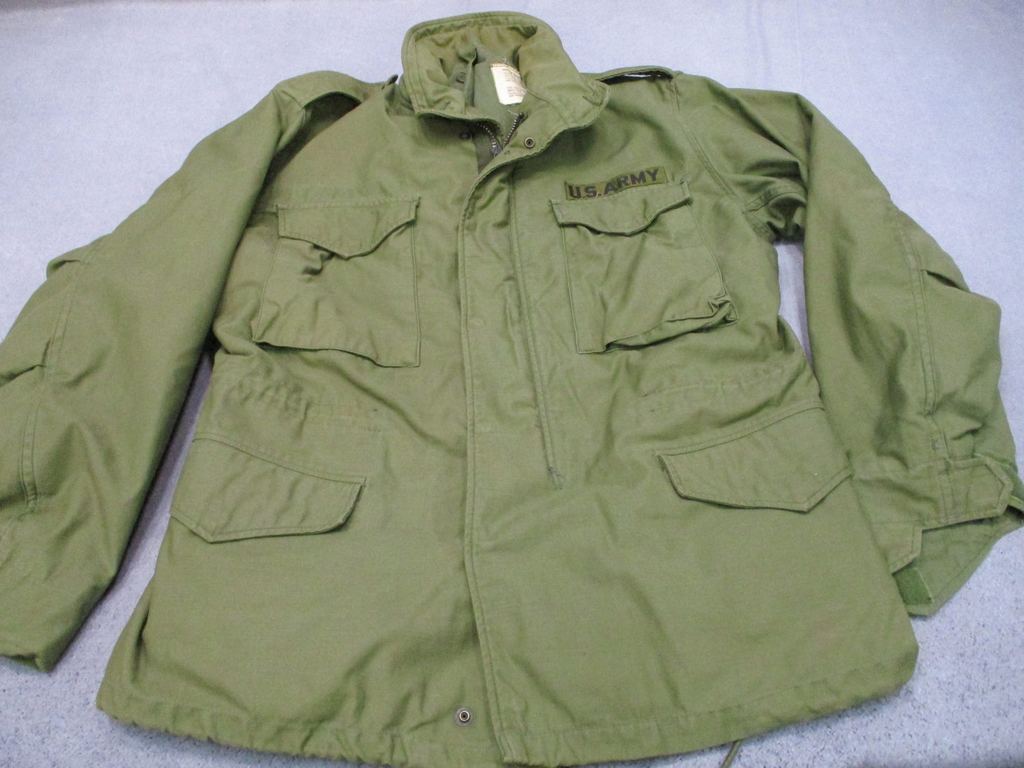 1972 US Army M65 Field Jacket Medium Regular OG-107 John Ownbey Vietnam Era