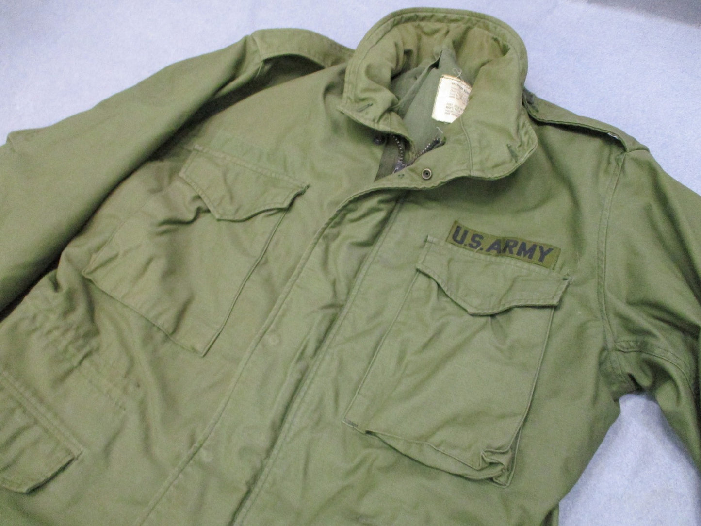 1972 US Army M65 Field Jacket Medium Regular OG-107 John Ownbey Vietnam Era