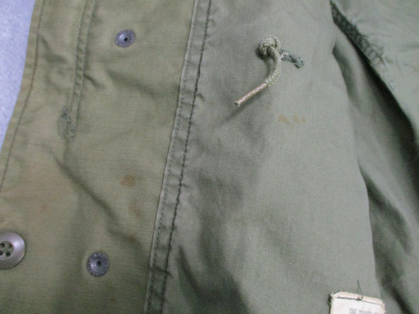 1972 US Army M65 Field Jacket Medium Regular OG-107 John Ownbey Vietnam Era