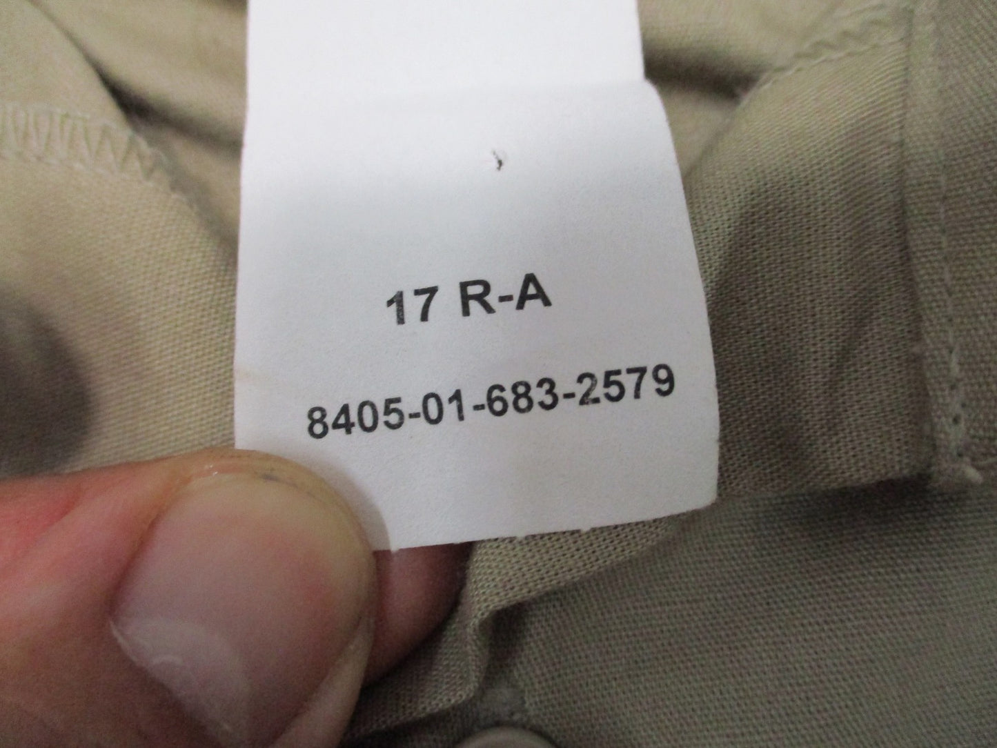 Genuine US Army Class 3 S/S Athletic Shirt Heritage Tan 566 Size 17 R-A New