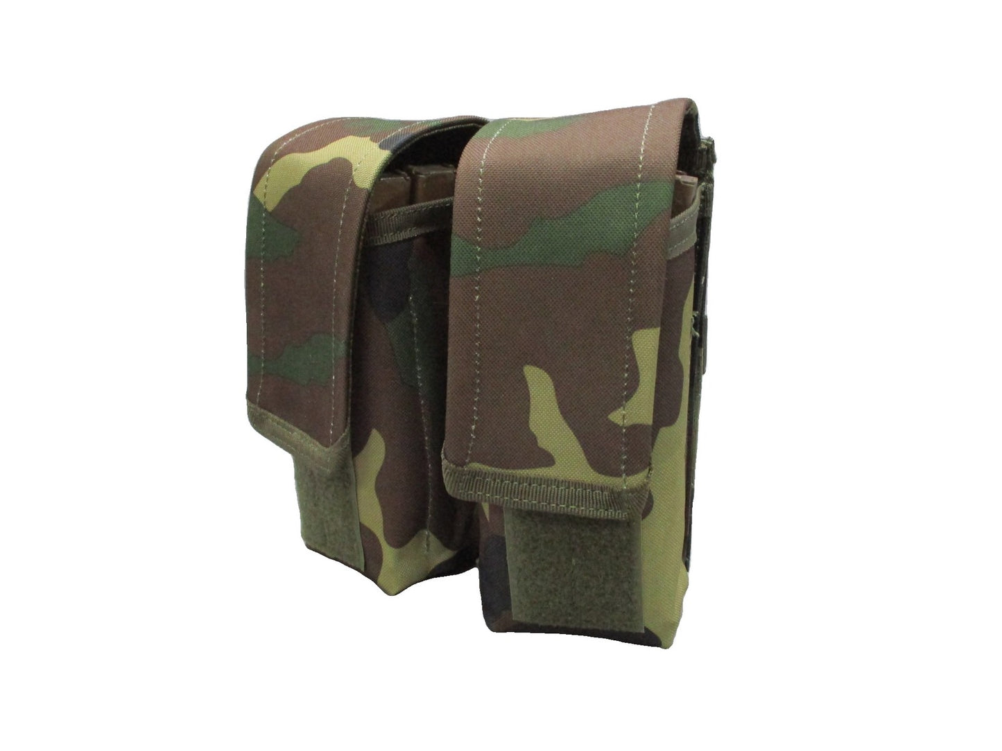 VooDoo Tactical Woodland Camo Double Magazine Pouch MOLLE Gear 5.56/7.62 M81