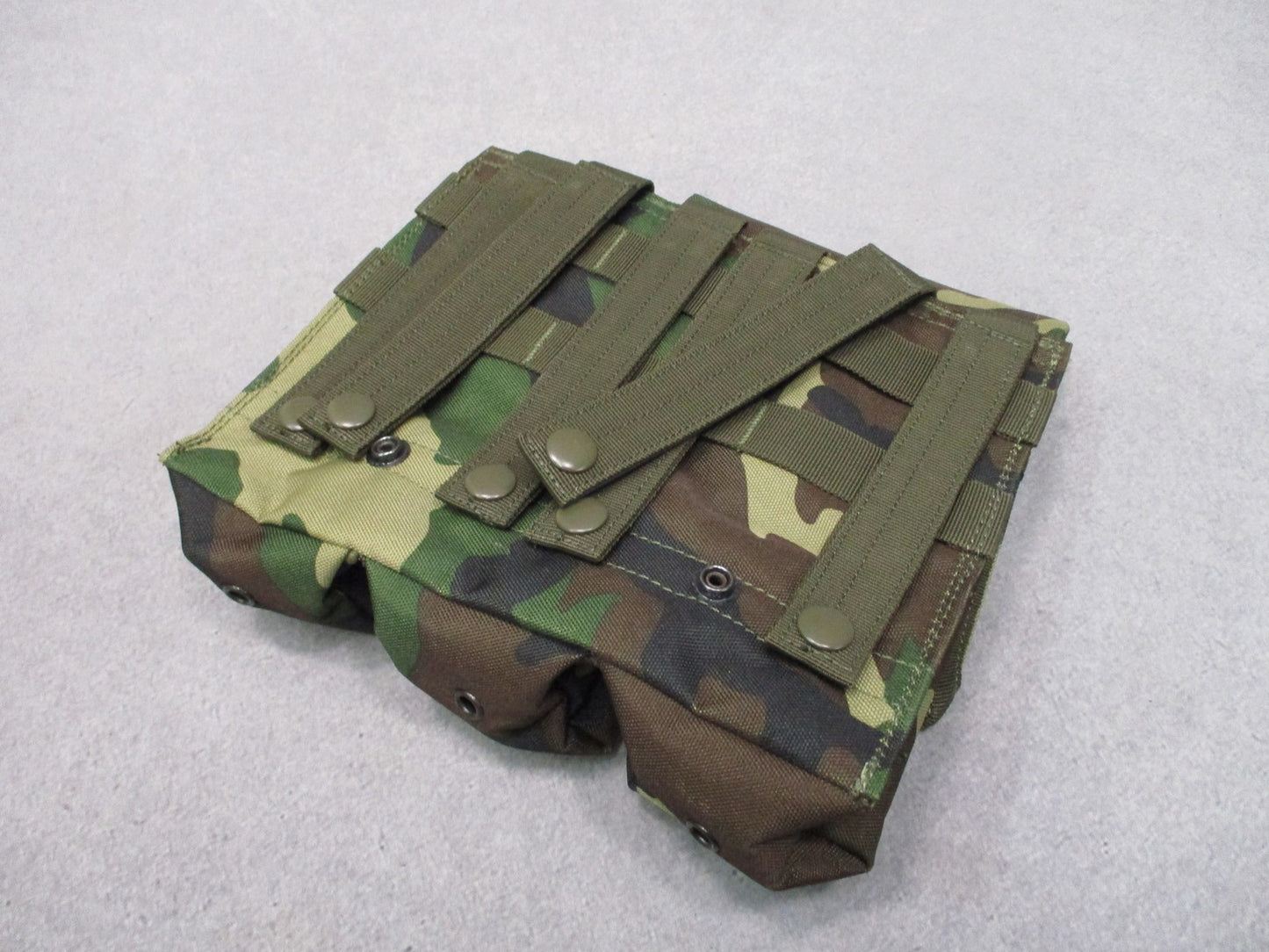 VooDoo Tactical Woodland Camo Triple Magazine Pouch MOLLE BDU M81 5.56/7.62
