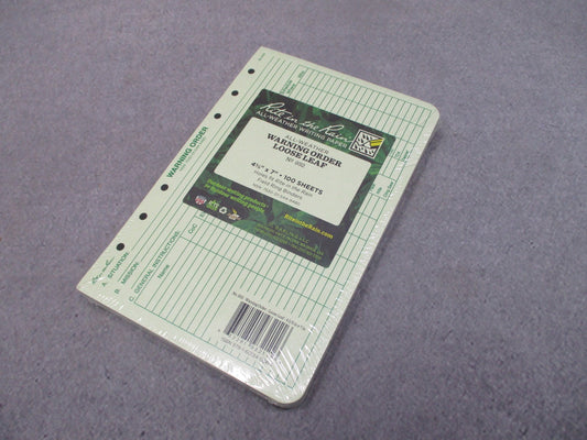 Rite in the Rain No. 932 Warning Order Loose Leaf Paper 100 Sheets