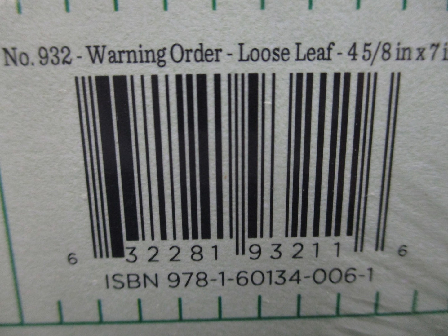 Rite in the Rain No. 932 Warning Order Loose Leaf Paper 100 Sheets
