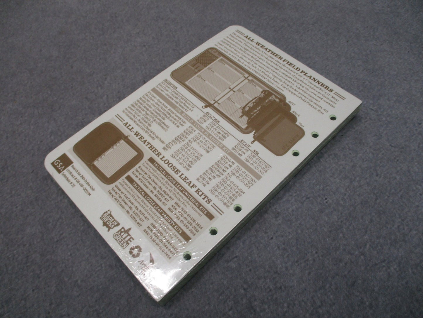 Rite in the Rain No. 932 Warning Order Loose Leaf Paper 100 Sheets