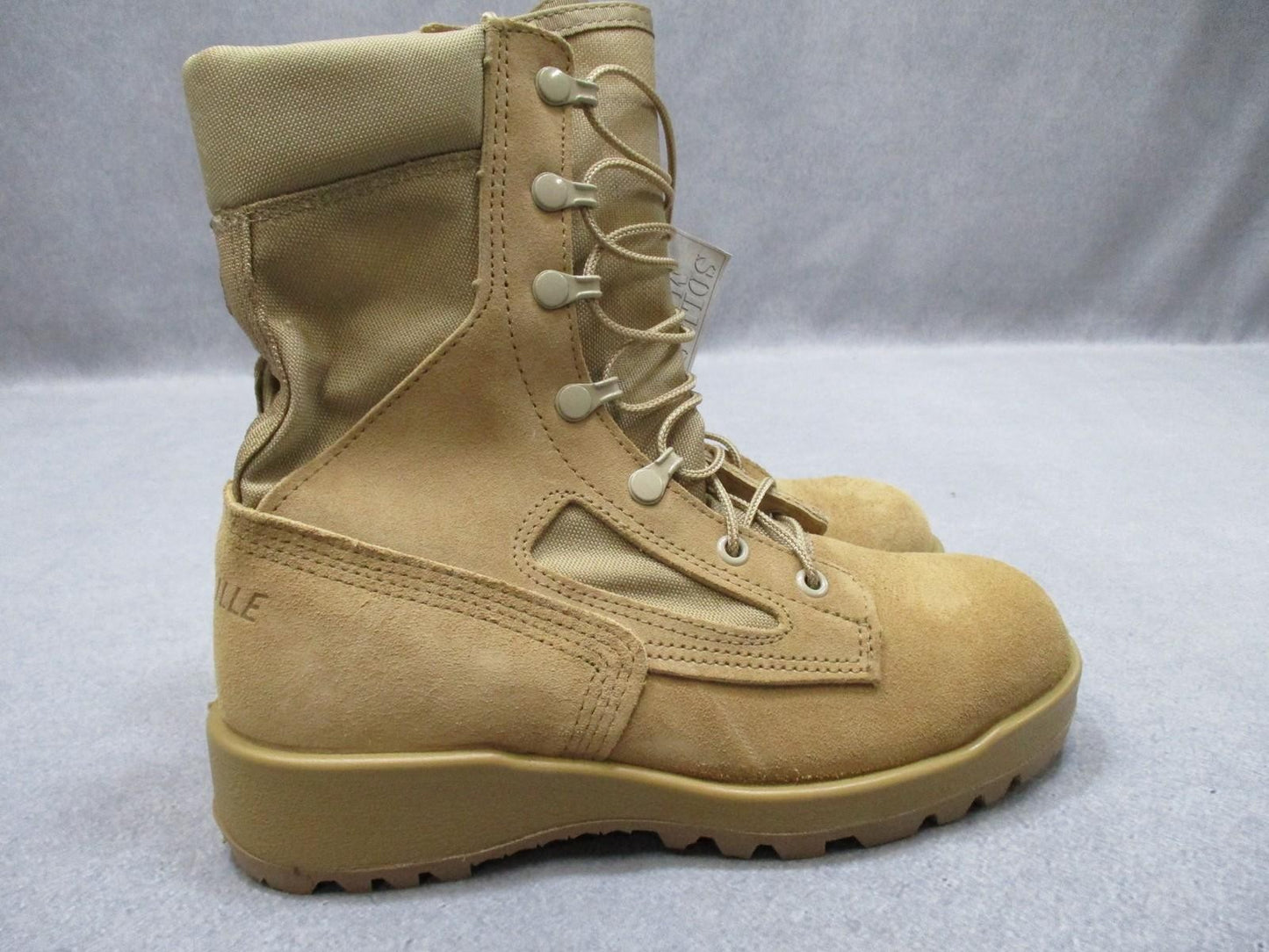 Belleville 390DES Desert Tan Suede Cordura Vibram Boots Men's Size 04.5 R NEW
