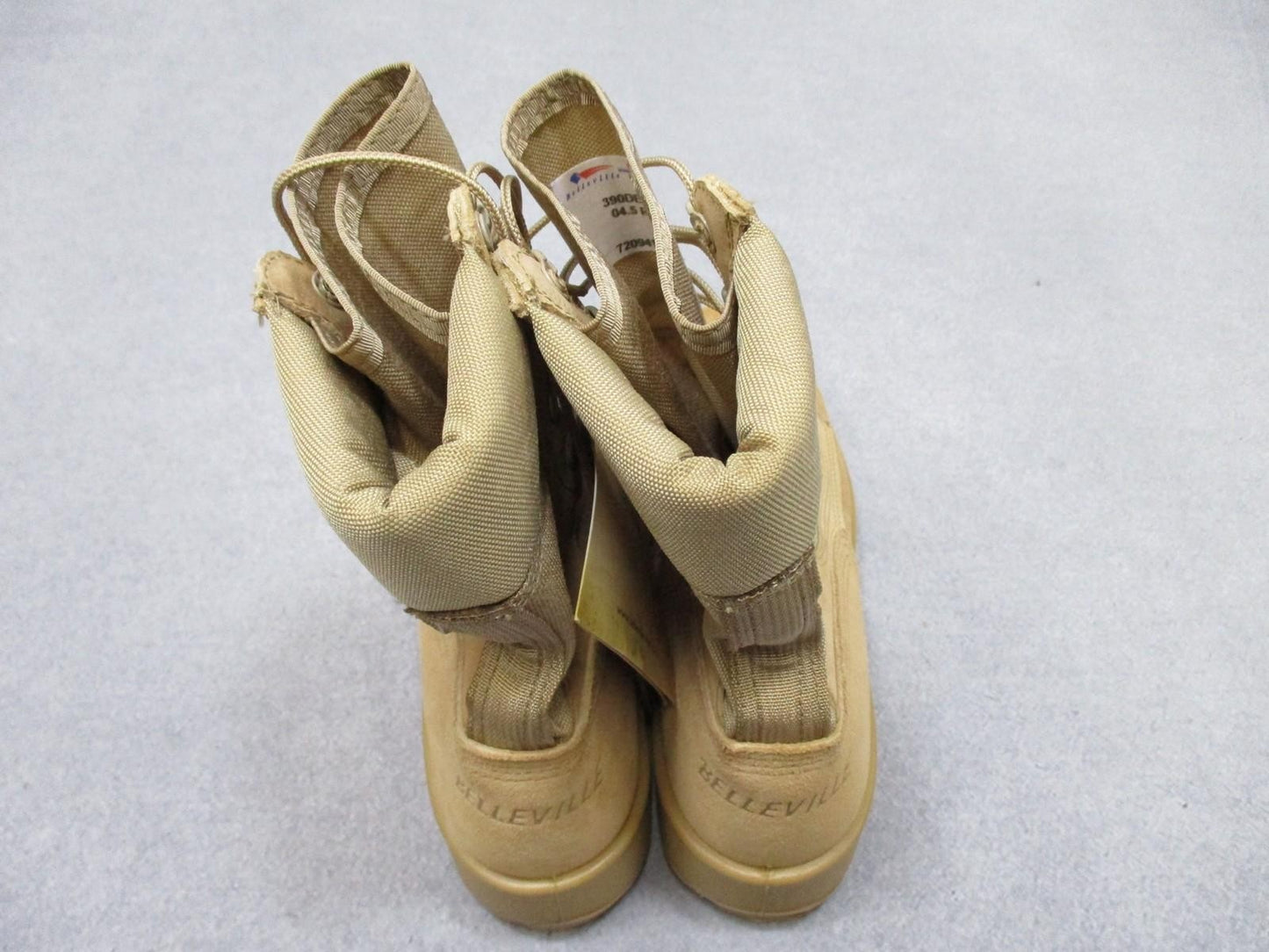Belleville 390DES Desert Tan Suede Cordura Vibram Boots Men's Size 04.5 R NEW