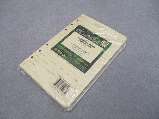 Rite in the Rain 942T Soldier's Personal Data Loose Leaf 4 5/8" x 7" 100 Sheets