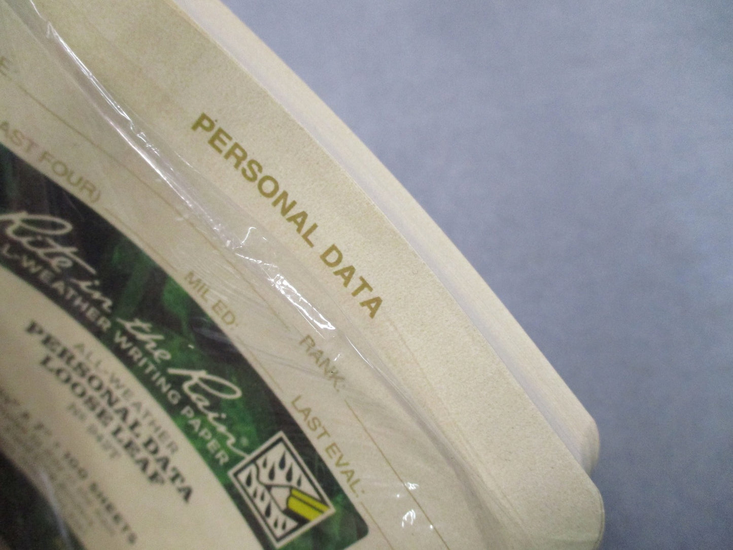 Rite in the Rain 942T Soldier's Personal Data Loose Leaf 4 5/8" x 7" 100 Sheets