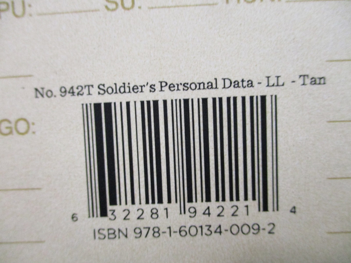 Rite in the Rain 942T Soldier's Personal Data Loose Leaf 4 5/8" x 7" 100 Sheets