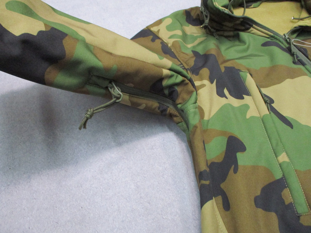 New Rothco Special Ops Tactical Soft Shell Jacket Woodland Camo Men's XL