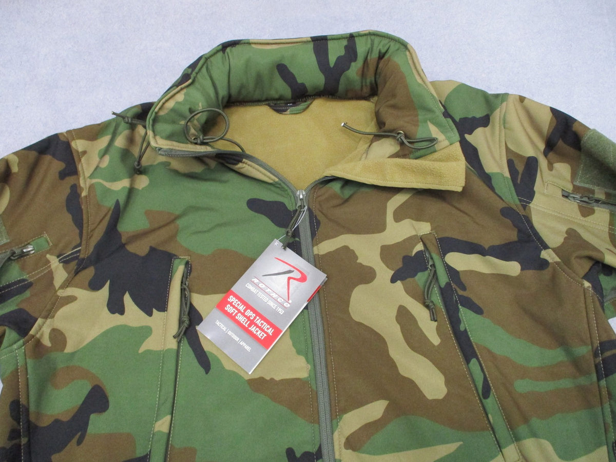 Rothco Special Ops Soft Shell Jacket Woodland XL - view 3
