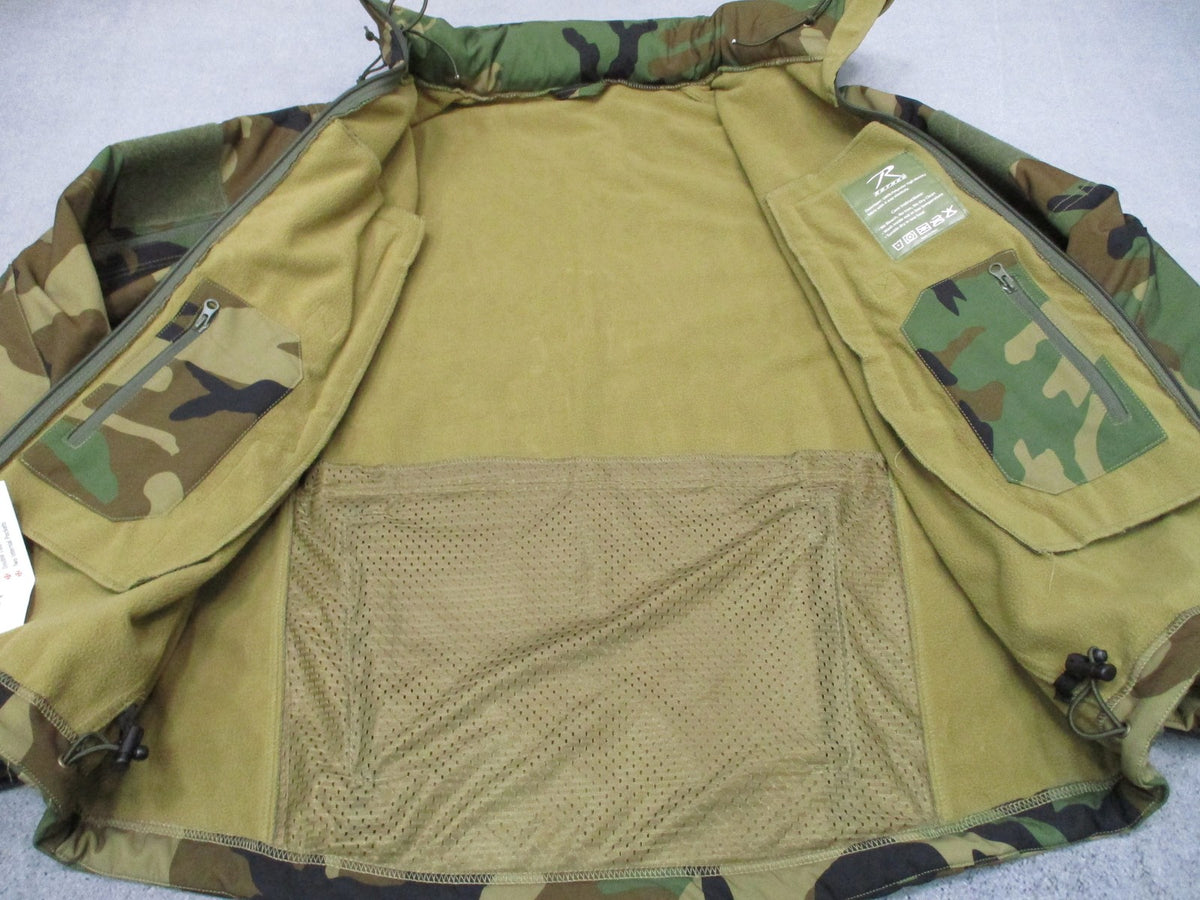 Rothco Special Ops Soft Shell Jacket Woodland XL - view 8